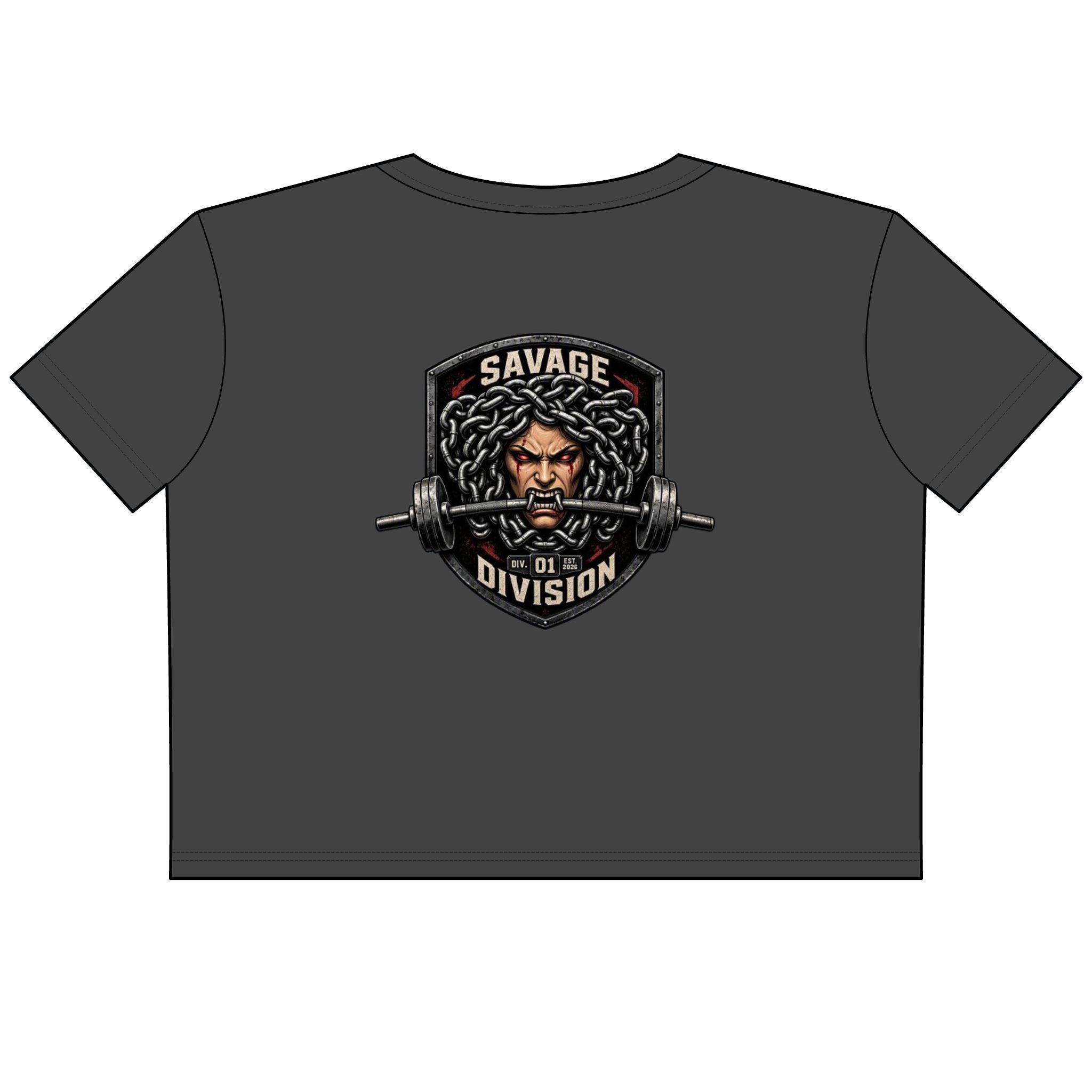 Faded Heavy Crop Tee back view